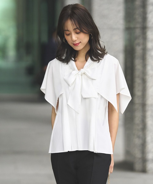 「RUIRUE BOUTIQUE」 半袖ブラウス M パープル レディース_画像5