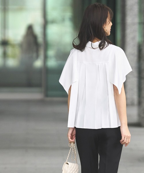 「RUIRUE BOUTIQUE」 半袖ブラウス M パープル レディース_画像6