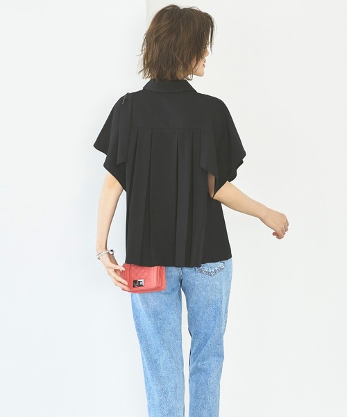 「RUIRUE BOUTIQUE」 半袖ブラウス M パープル レディース_画像8
