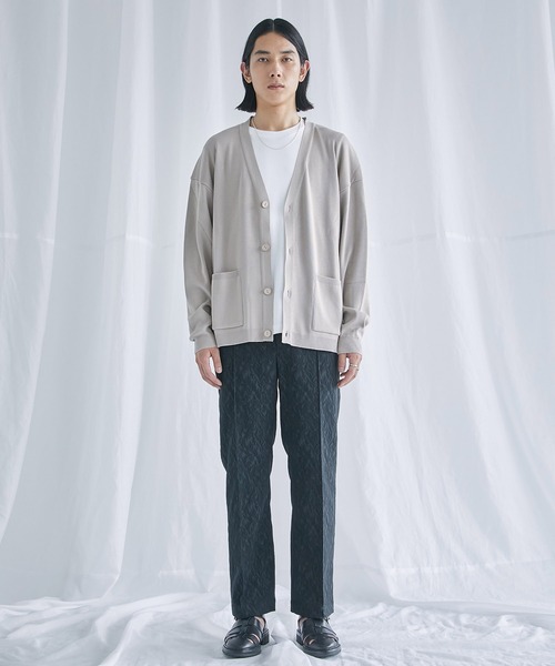 「PUBLIC TOKYO」 ニットカーディガン 2 アイボリー メンズ_画像2