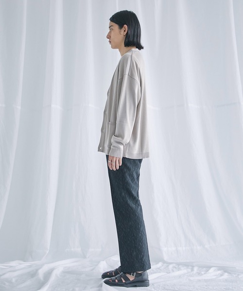 「PUBLIC TOKYO」 ニットカーディガン 2 アイボリー メンズ_画像3