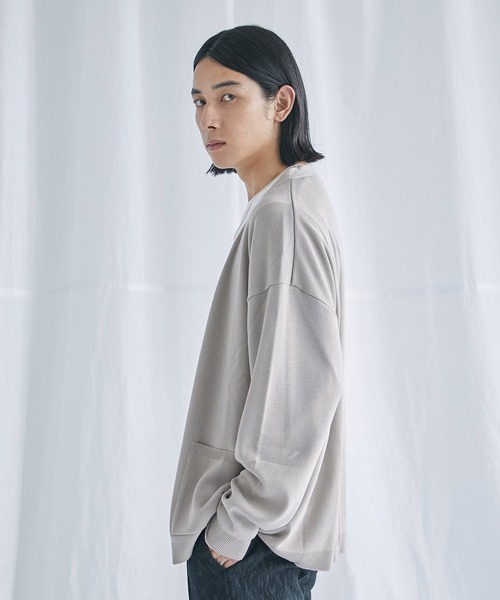 「PUBLIC TOKYO」 ニットカーディガン 2 アイボリー メンズ_画像6