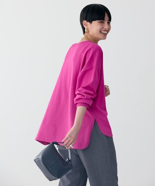 「AMERICAN HOLIC」 長袖ニット M ピンク レディース_画像4