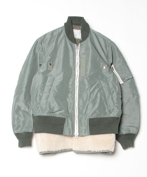 sacai（サカイ） ブルゾン 2 グリーン レディース : ZOZOTOWN Yahoo!店