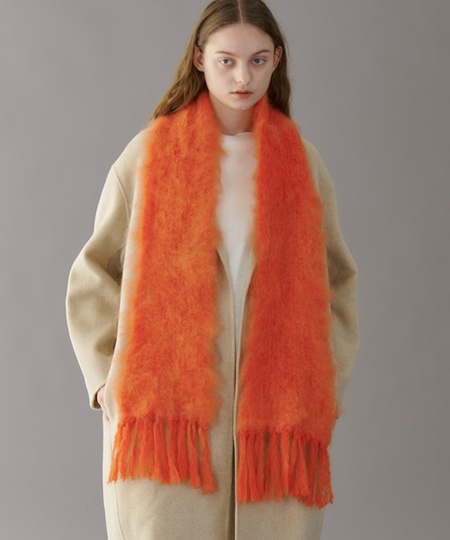 「Bshop」 マフラー ONE SIZE ベージュ レディース_画像2