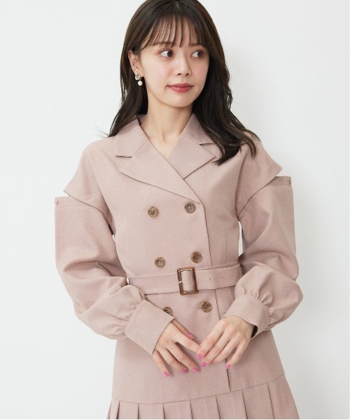 「WILLSELECTION」 シャツワンピース MEDIUM ピンク レディース_画像4