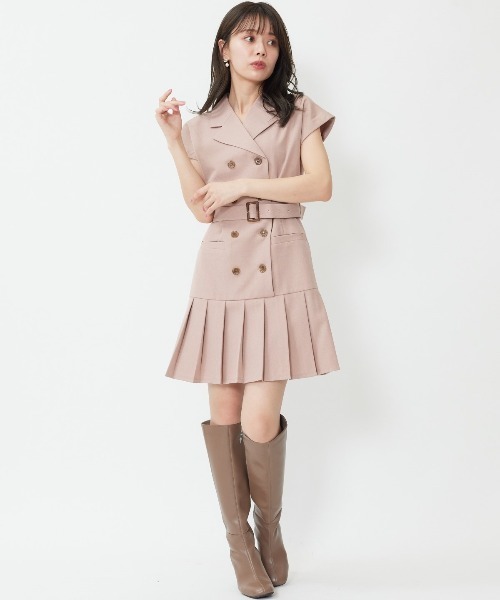 「WILLSELECTION」 シャツワンピース MEDIUM ピンク レディース_画像7