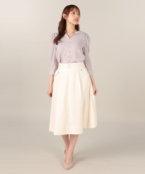 「LAISSE PASSE」 スカート SMALL チョコ レディース_画像3