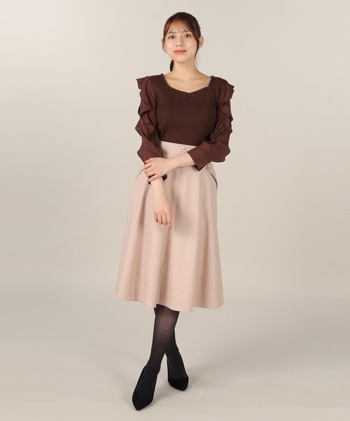 「LAISSE PASSE」 スカート SMALL チョコ レディース_画像5