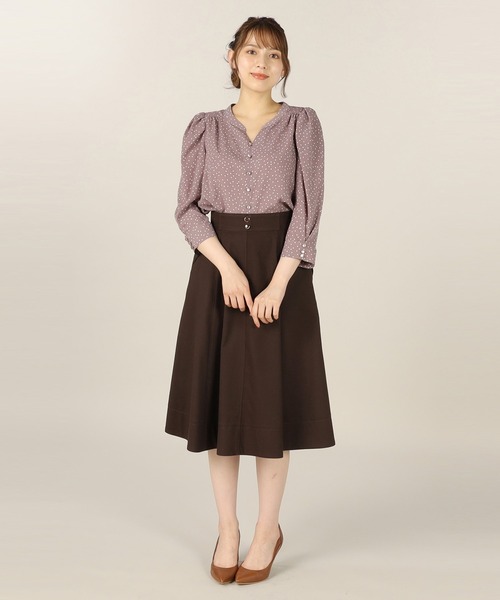 「LAISSE PASSE」 スカート SMALL チョコ レディース_画像7