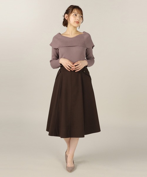 「LAISSE PASSE」 スカート SMALL チョコ レディース_画像8