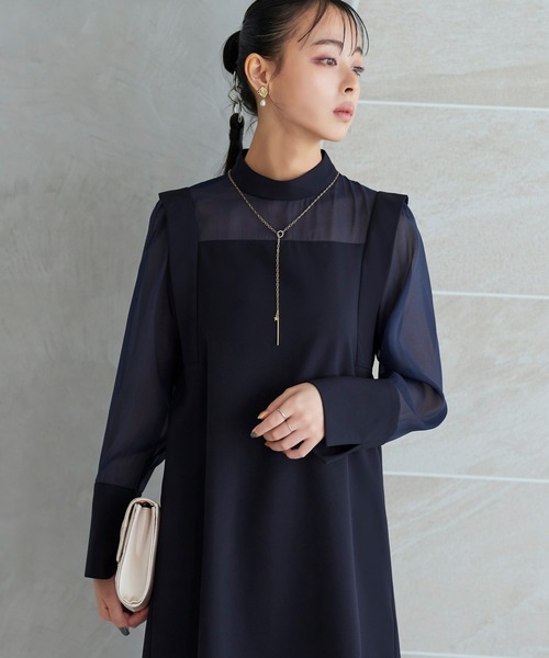 「RUIRUE BOUTIQUE」 セットアップ L ネイビー レディースの画像