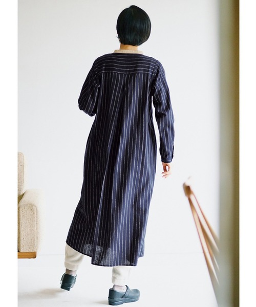 「Sunny clouds」 長袖ワンピース X-LARGE ブルー系その他 レディース_画像6