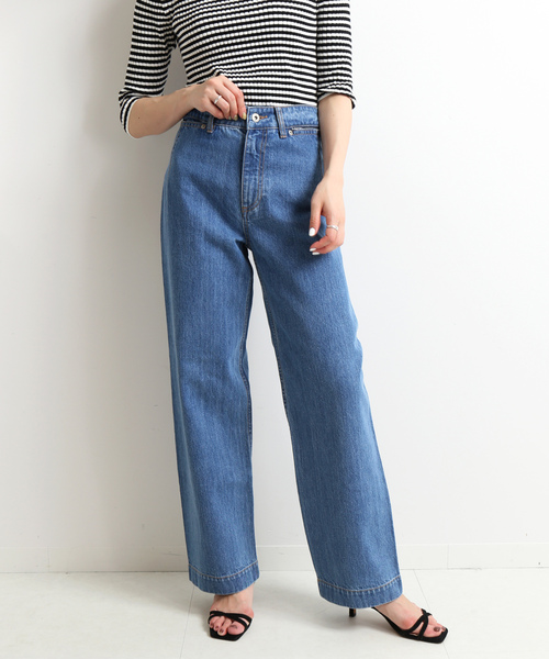 SLOBE IENA（スローブイエナ） デニムパンツ 40 ブルー レディース