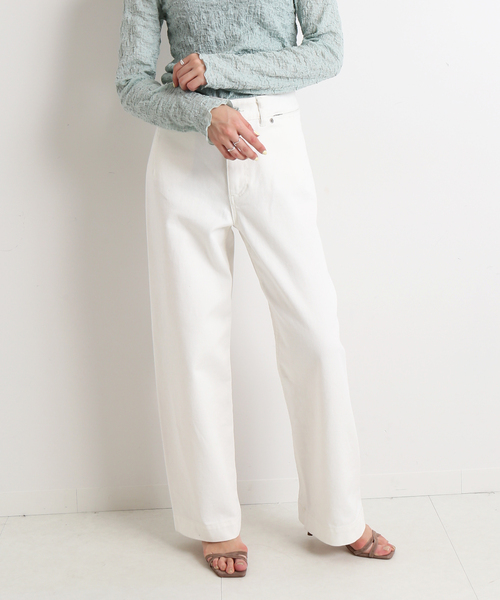 SLOBE IENA（スローブイエナ） デニムパンツ 40 ブルー レディース