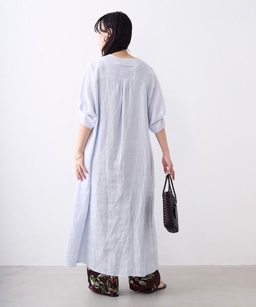 ワンピース 「TICCA」リネンツイストスリーブワンピースの画像