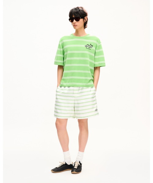 'KENZO Sounds' エンブロイダリー マリニエール Tシャツ イン ライト コットン メンズの画像