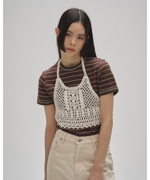 「TODAYFUL」 ノースリーブニット FREE キナリ レディース_画像5