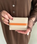 財布 「7色展開」フラップ式配色ミニウォレット...の詳細画像5