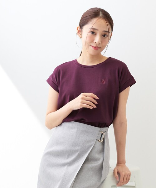 index（インデックス） tシャツ 半袖 「接触冷感／UV」ワンポイント