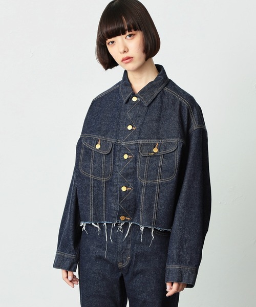 「Lee」 デニムジャケット SMALL ブルー系その他 レディース_画像2