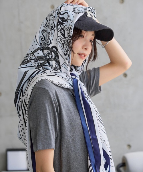 KOBE LETTUCE（神戸レタス） スカーフ バンダナ 「 UVカット 」 130cm