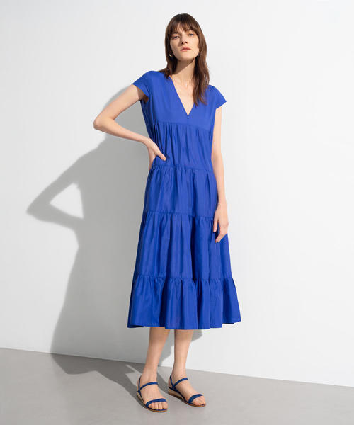 ワンピース MERLETTE×TOMORROWLAND CHELSEA コットン ティアードワンピース