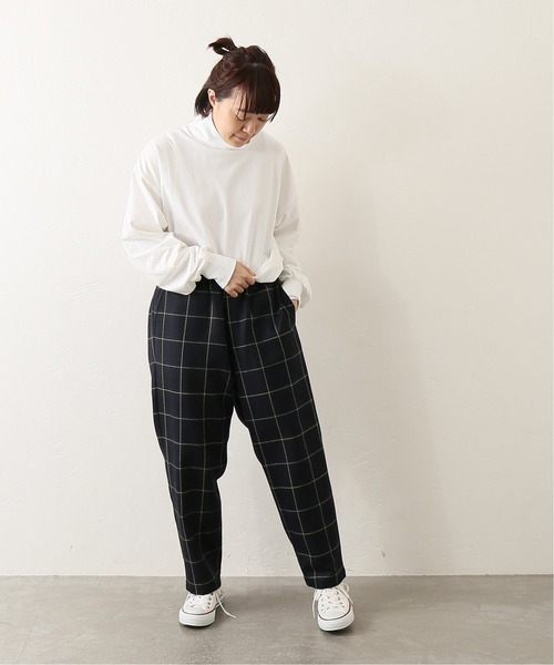 journal standard luxe　チェックサルエルパンツ JOURNAL STANDARD LUXE パンツ サキソニーチェック サルエル