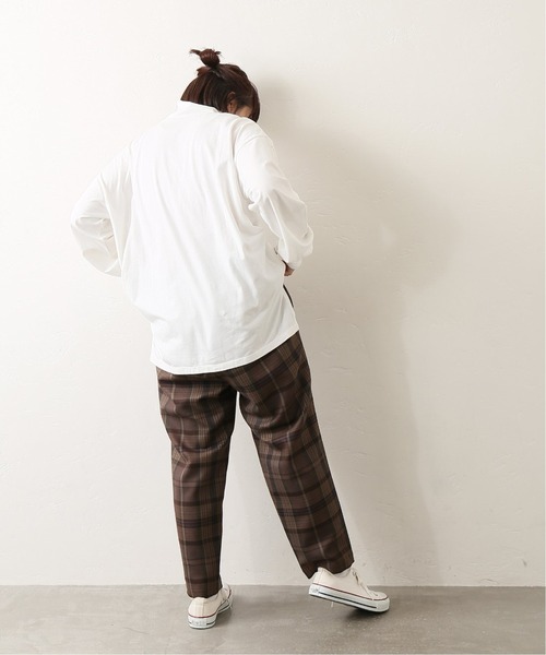 journal standard luxe　チェックサルエルパンツ JOURNAL STANDARD LUXE パンツ サキソニーチェック サルエル