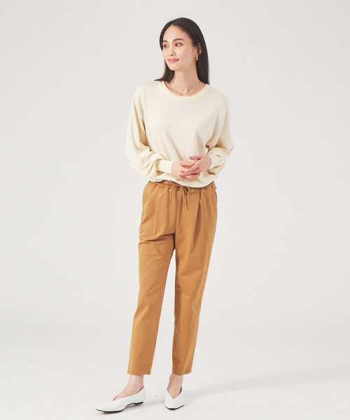 カリテ（qualite）/裏毛モクロディドロストパンツ qualite（カリテ） パンツ 裏起毛モクロディドロストパンツ レディース