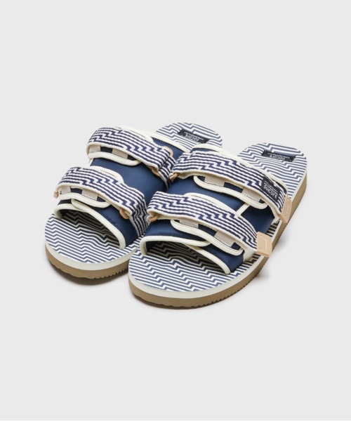 suicoke サンダル MOTO-JC01 - Ivory x Navy メンズ : ZOZOTOWN