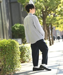 メンズ ストライプシャツ 大きめ ストリート H00262 26-240327103-12-2g.jpg
