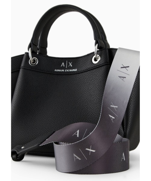未使用・保管品 ARMANI EXCHANGE ハラコレザー使用 ハンドバッグ ブラック B5BA260 スタッズ アルマーニエクスチェンジ 札幌 厚別店 ARMANI EXCHANGE ハンドバッグ 「A|X アルマーニ エクスチェンジ」A|X