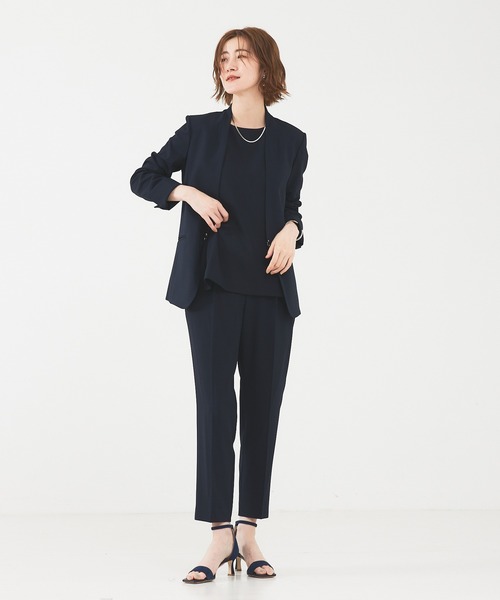 ABAHOUSE mavie 上下パンツスーツ3点セット エニデイカセット abahouse mavie セットアップ 「セットアップ・3点セット/エニ