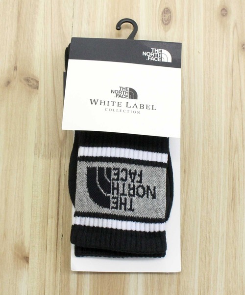 THE NORTH FACE 靴下 ライン入りミッドソックス MID SOCKS White