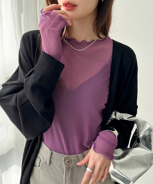 COCOMOMO tシャツ 「2タイプ×カラー展開あり」 シアートップス