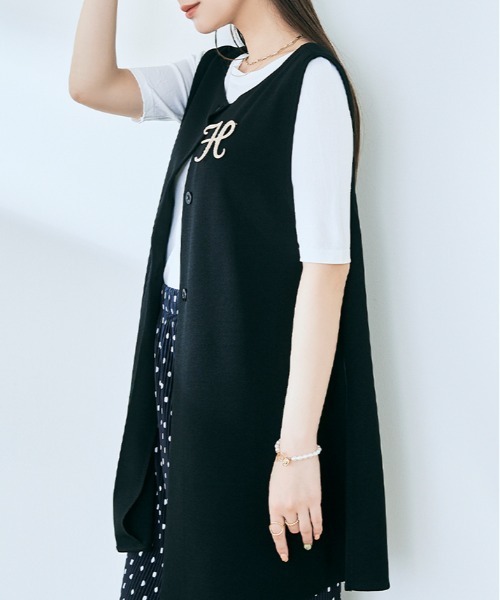 ベスト ジレ 「mochiz」3way セミ フレア レディース : ZOZOTOWN Yahoo