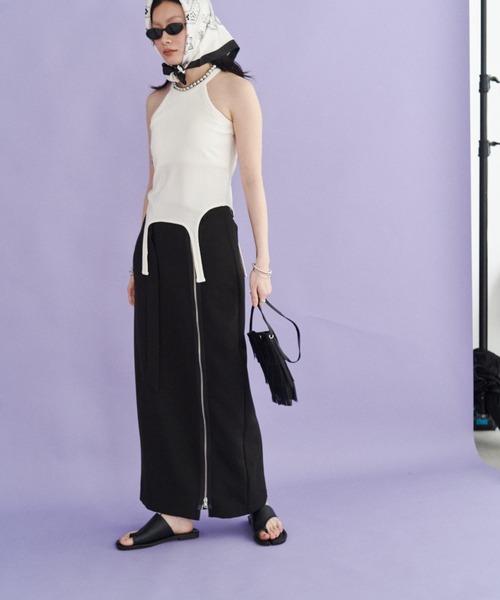 Solace スカート ベルト付きジップロングスカート : ZOZOTOWN Yahoo!店