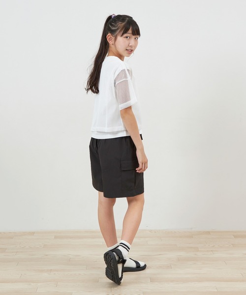 trois lapins kp tシャツ メッシュ＆フレンチTシャツセット(150