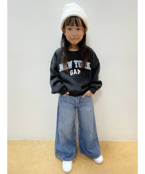 GAP パンツ ミッドライズ バギーデニム (キッズ) キッズ 子供服