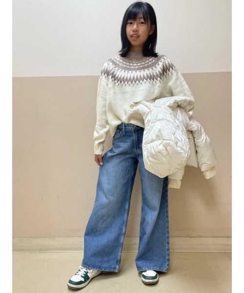 GAP パンツ ミッドライズ バギーデニム (キッズ) キッズ 子供服