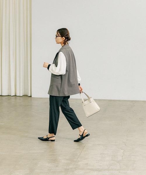 ウツクシルエット　Vジャケット　テーパードパンツ　上下セット 楽天市場】【SALE／70%OFF】ウツクシルエットVジャケット/970892