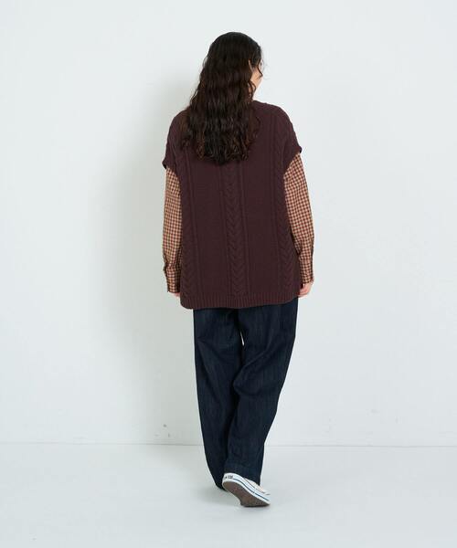 最終値下げ【新品】アデュートリステスニットベスト conges payes ADIEU TRISTESSE（コンジェペイエアデュートリステス