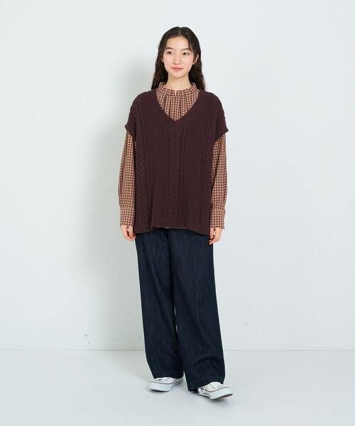 新品 ADIEU TRISTESSE アデュートリステス　コットンニット　ベスト オンライン ストアファッション - 新品 ADIEU TRISTESSE