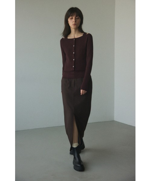 BLACK BY MOUSSY ベーシックタイトスリットスカート BLACK BY MOUSSY スカート basic tight slit skirt(ベーシック