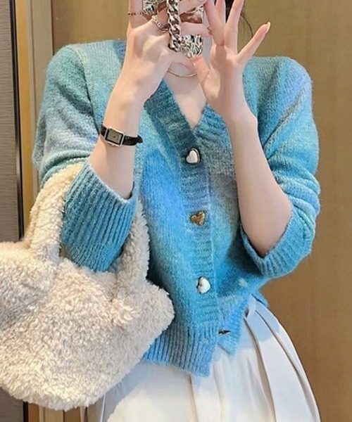 BASICK グラデーションカーディガン S BASICK グラデーションカーディガン S