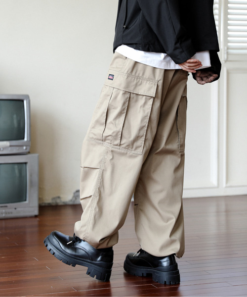USA古着 Dickies 00s カーゴチノパン ワイドストレート アメカジ USA古着 Dickies 00s カーゴチノパン ワイド ワーク アメカジ