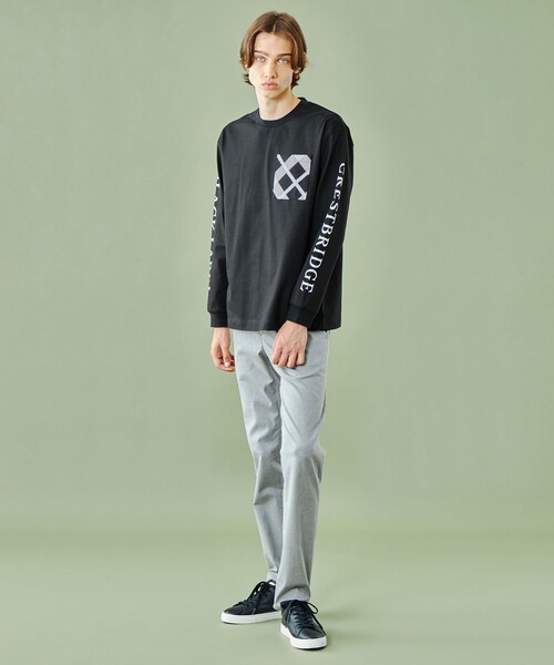 BLACK LABEL CRESTBRIDGE ブラックスウェット M ブリスターシャドーチェックスウェットシャツ（カットソー