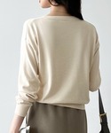 ニット セーター オンオフ着回せるきれいめニッ...の詳細画像5