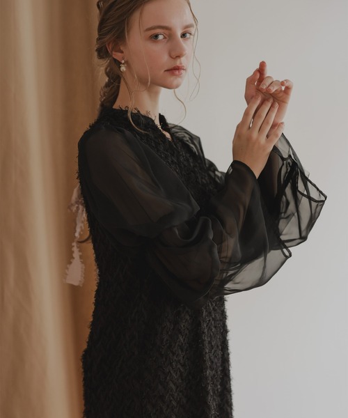 Dorry Doll ドレス デザインスリーブシャギードレス 結婚式
